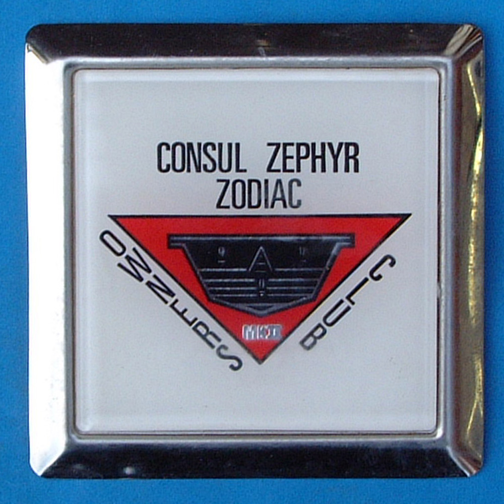 Ford Consu - Zephyr & Zodiac Owners Club car badge