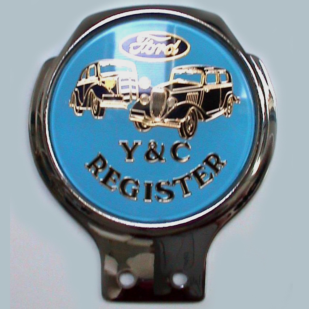 Ford Y & C Register car badge
