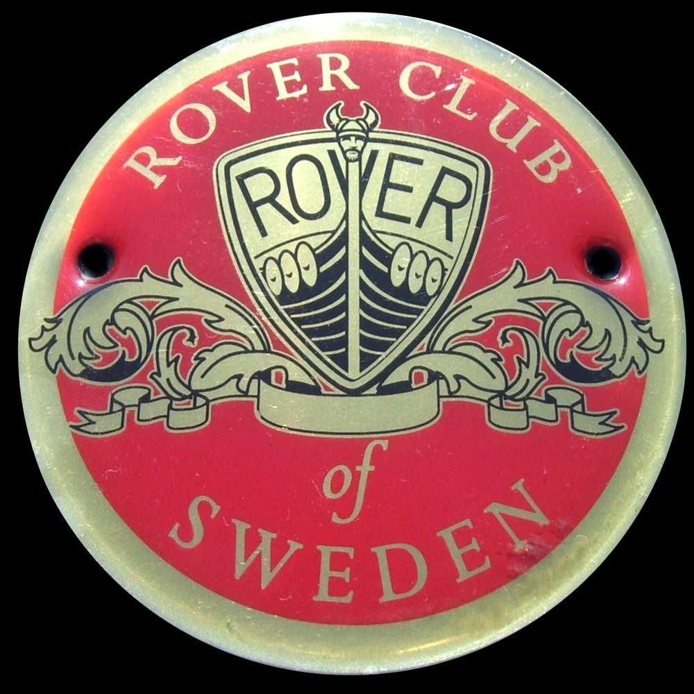 Rover Club of Sweden car badge