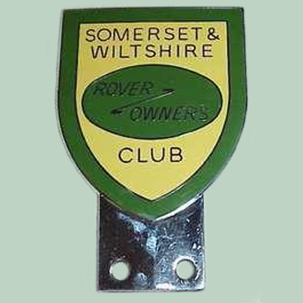 Somerset & Wiltshire Land Rover Club car badge