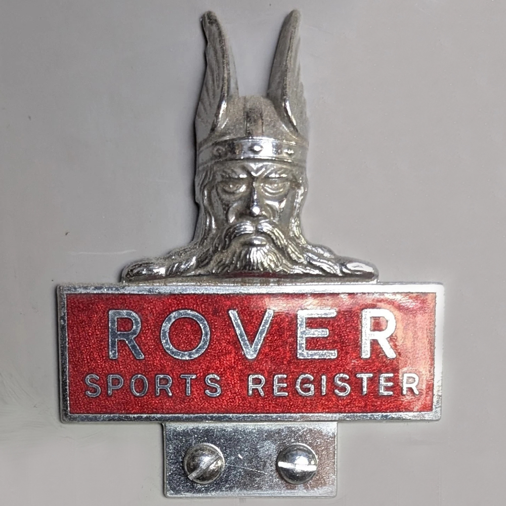 Rover Sports Register car badge