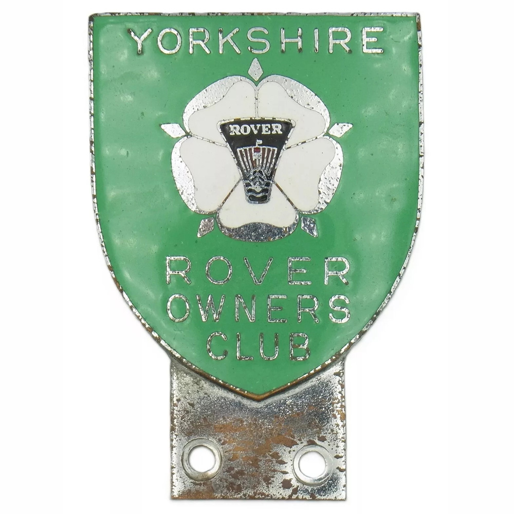 Yorkshire Rover Owners Club car badge