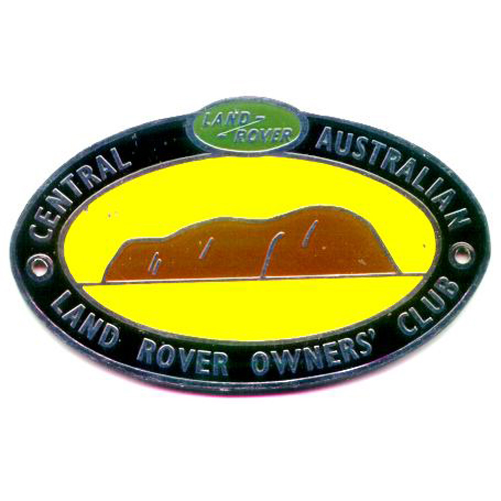 Central Australian Land Rover Owners Club car badge