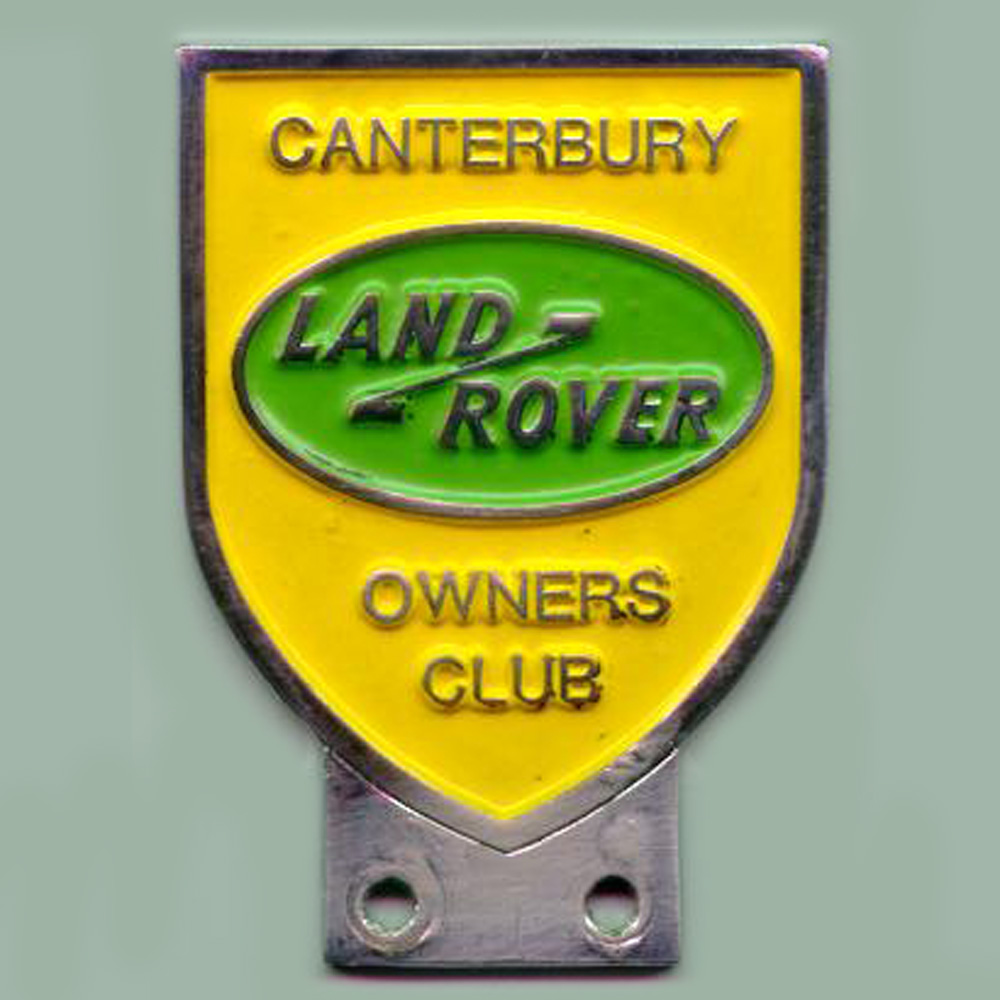Canterbury Land Rover Owners Club car badge