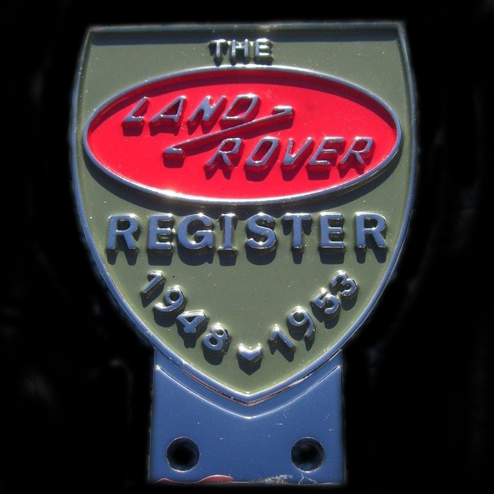 Land Rover Register  car badge