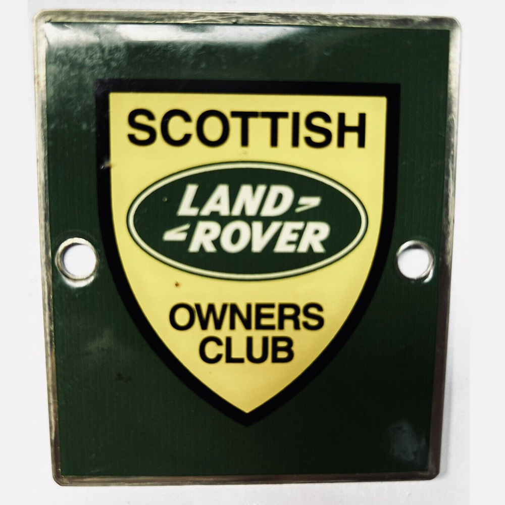 Scottish Land Rover Owners Club car badge