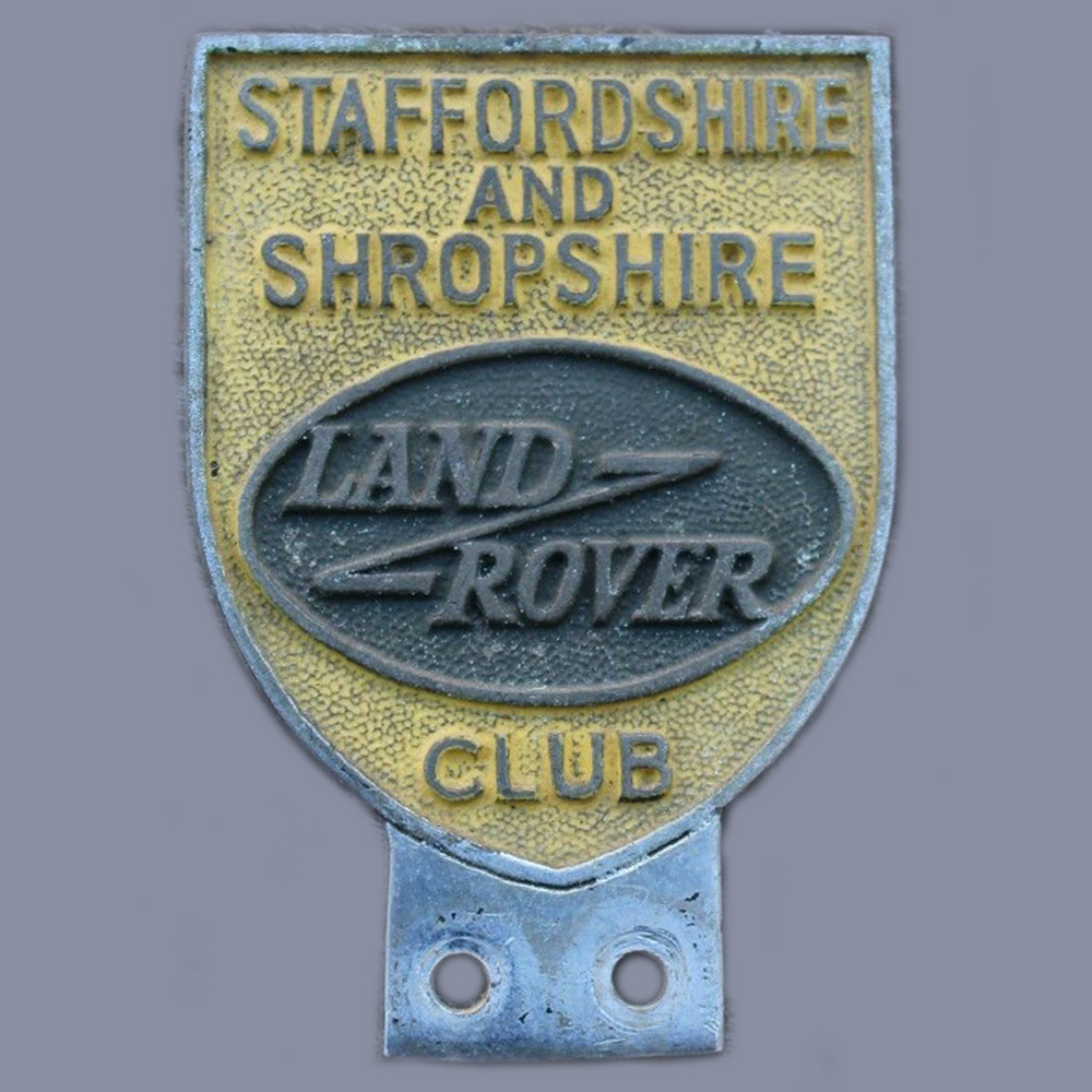 Staffordshire and Shropshire Land Rover Club car badge