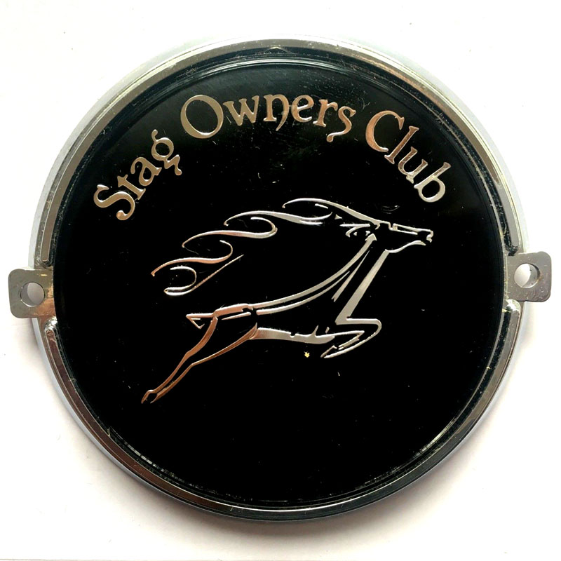 Stag Owners Club car badge