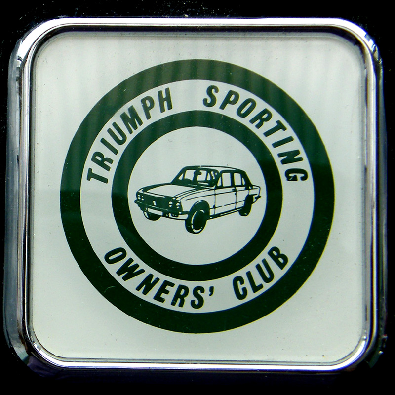 Triumph Sporting Owners Club car badge