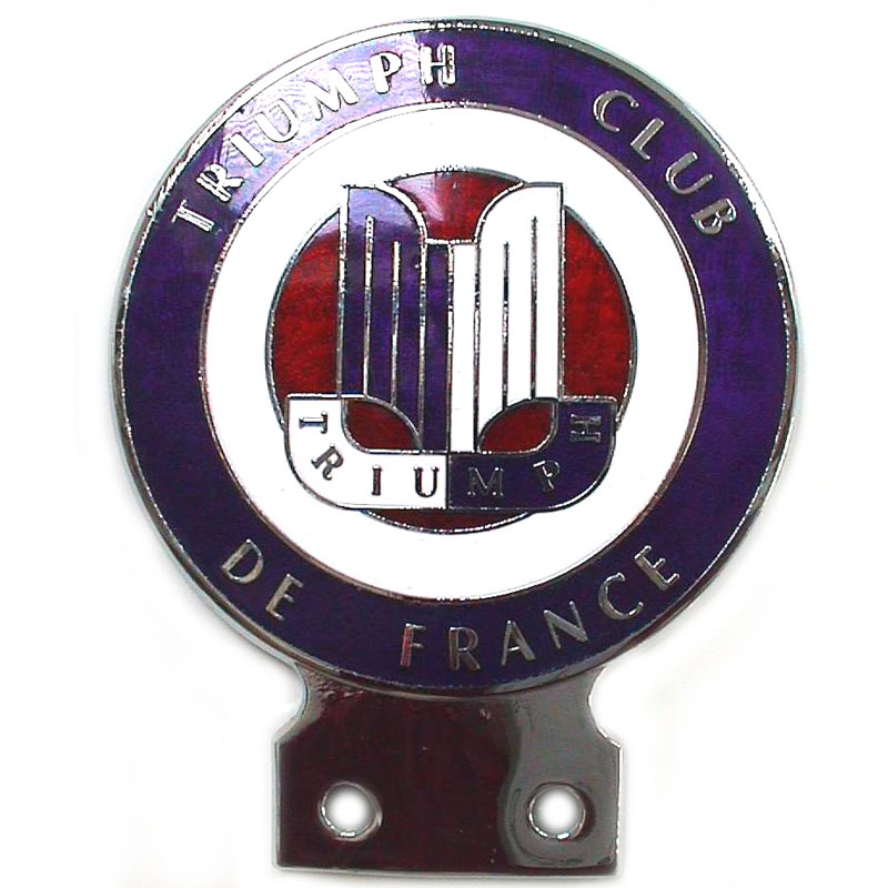 Triumph Club of France car badge