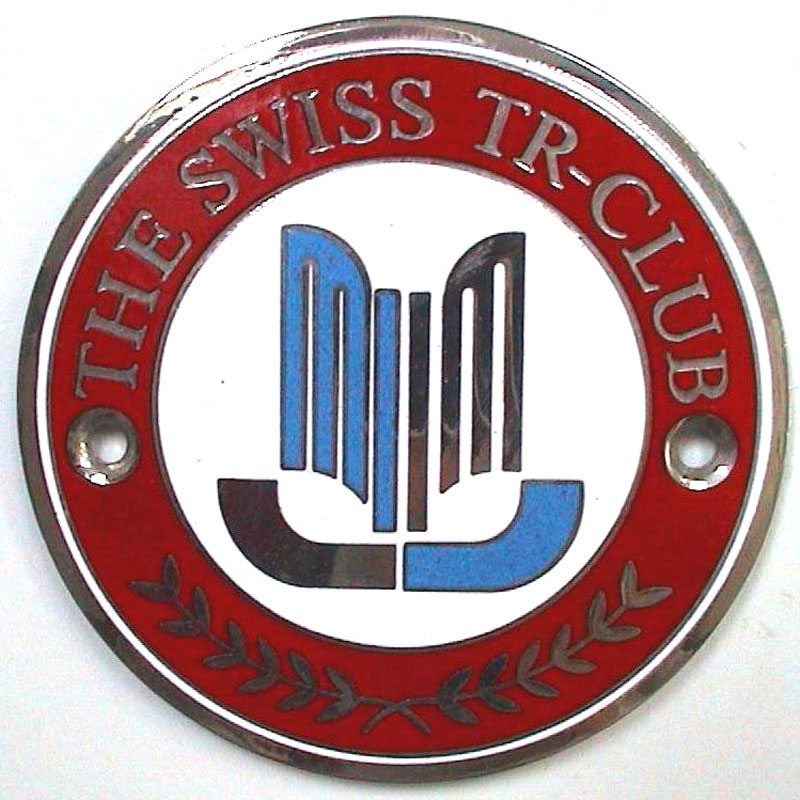 Swiss TR Club car badge