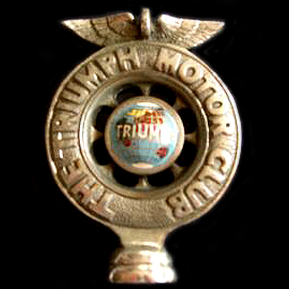 Triumph Motor Club car badge