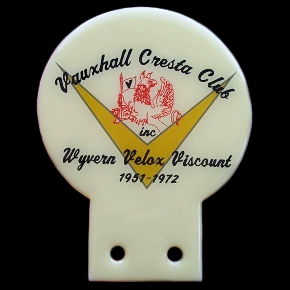 Vauxhall Cresta Club car badge