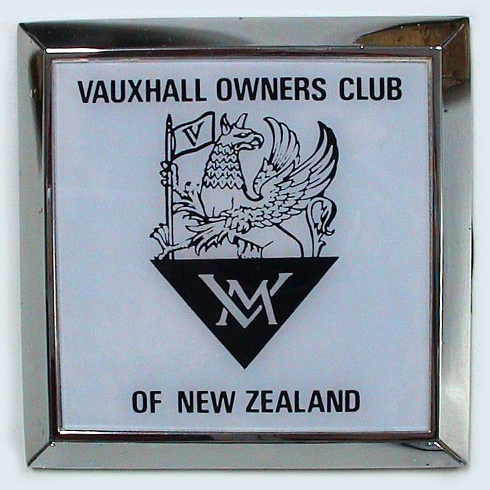 Vauxhall Owners Club of New Zealand car badge