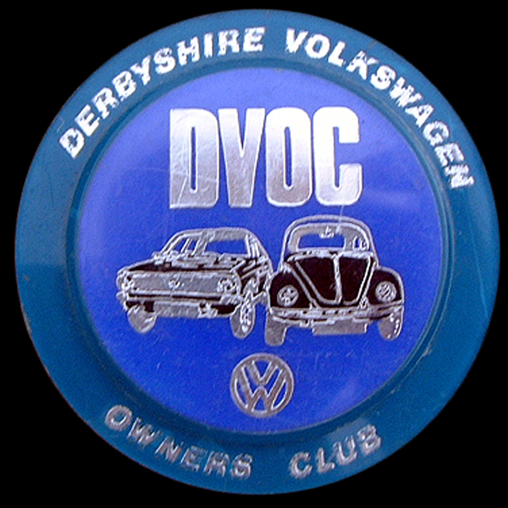 Derbyshire Volkswagen Owners Club car badge