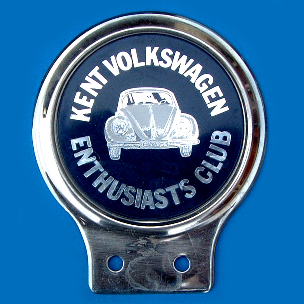 Kent Volkswagen Enthusiasts Club car badge