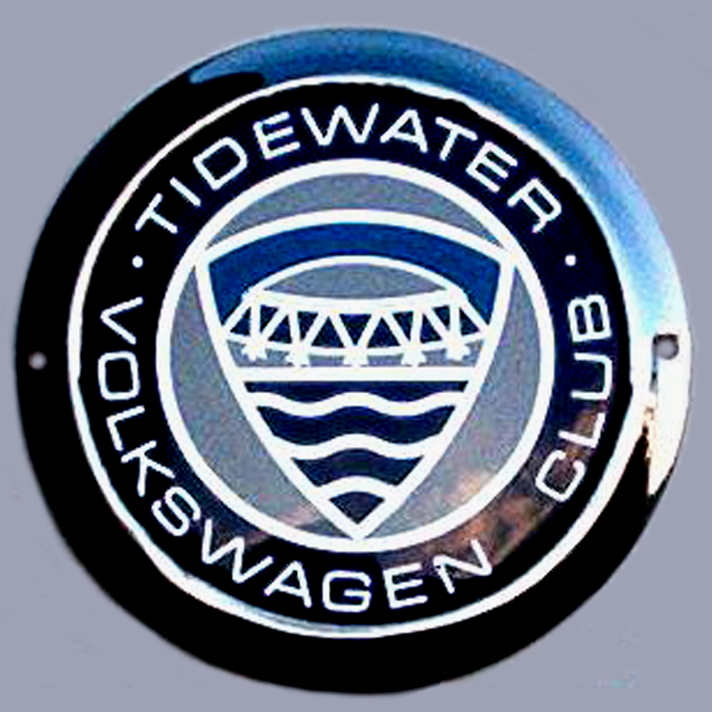 Tidewater Volkswagen Club car badge