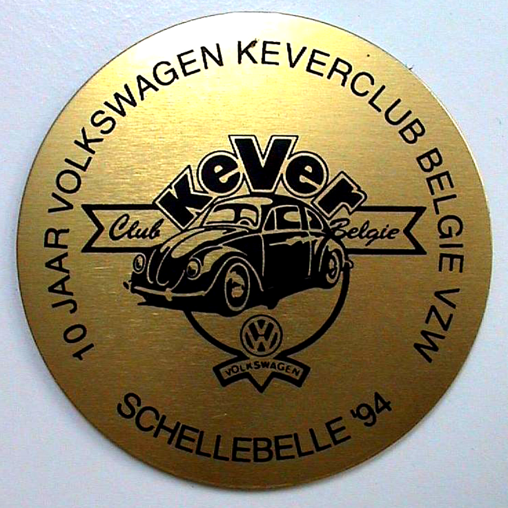 Belgian Kever Volkswagen Club car badge