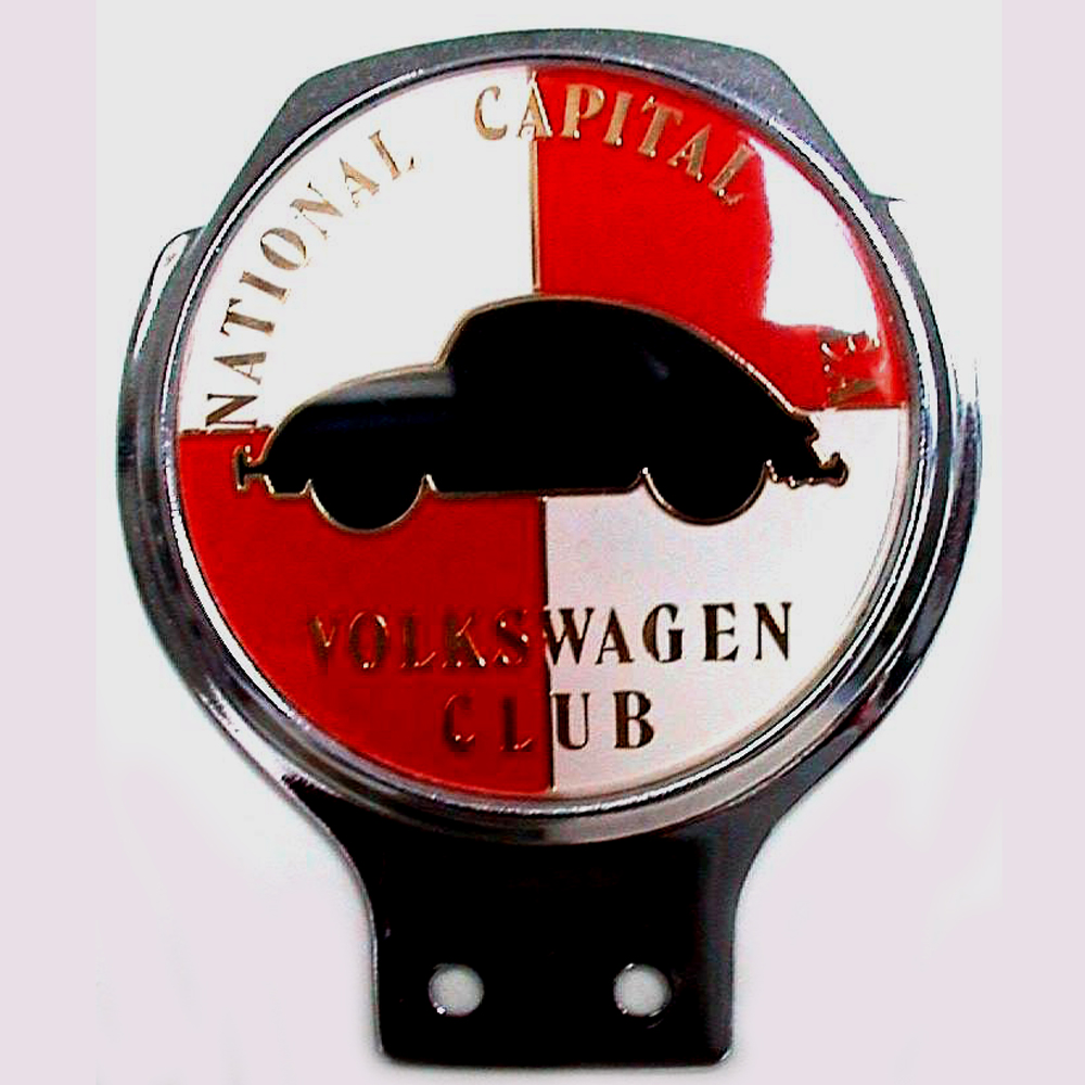 National Capital Volkswagen Club car badge