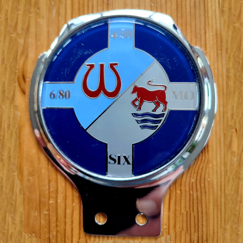 Wolseley Six Car Badge