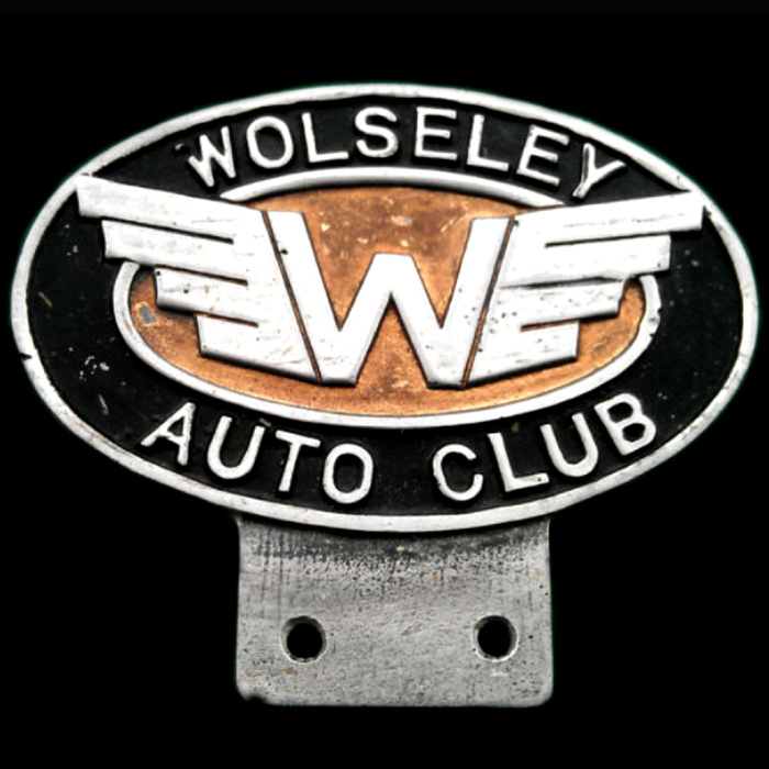 Wolseley Auto Club car badge