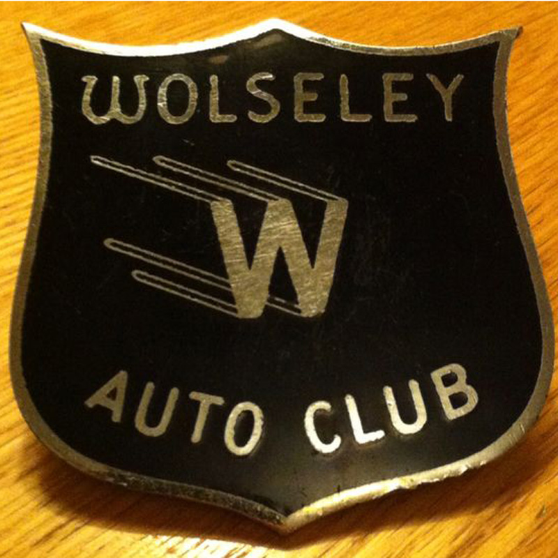 Wolseley Auto Club pin badge
