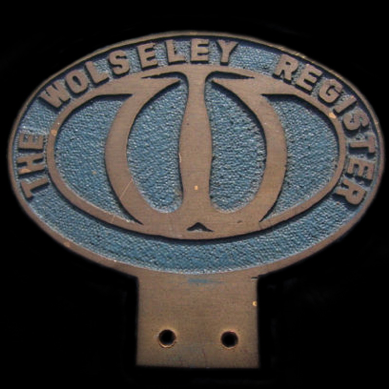Wolseley Register car badge