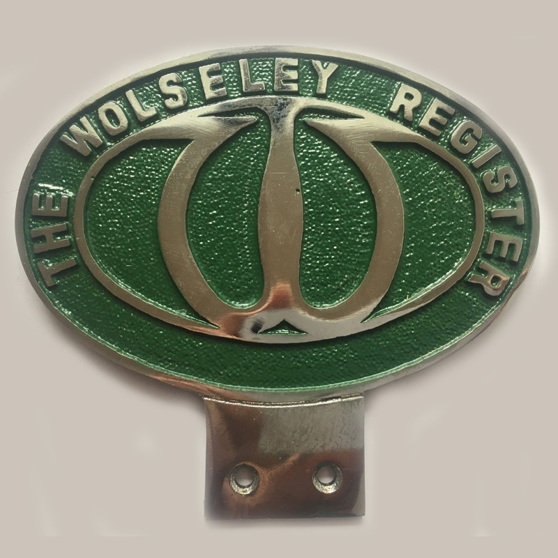 Wolseley Register car badge