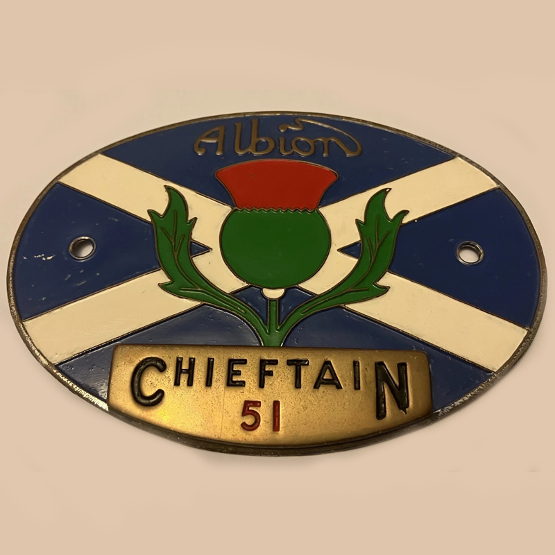 Albion Chieftain 51 car badge