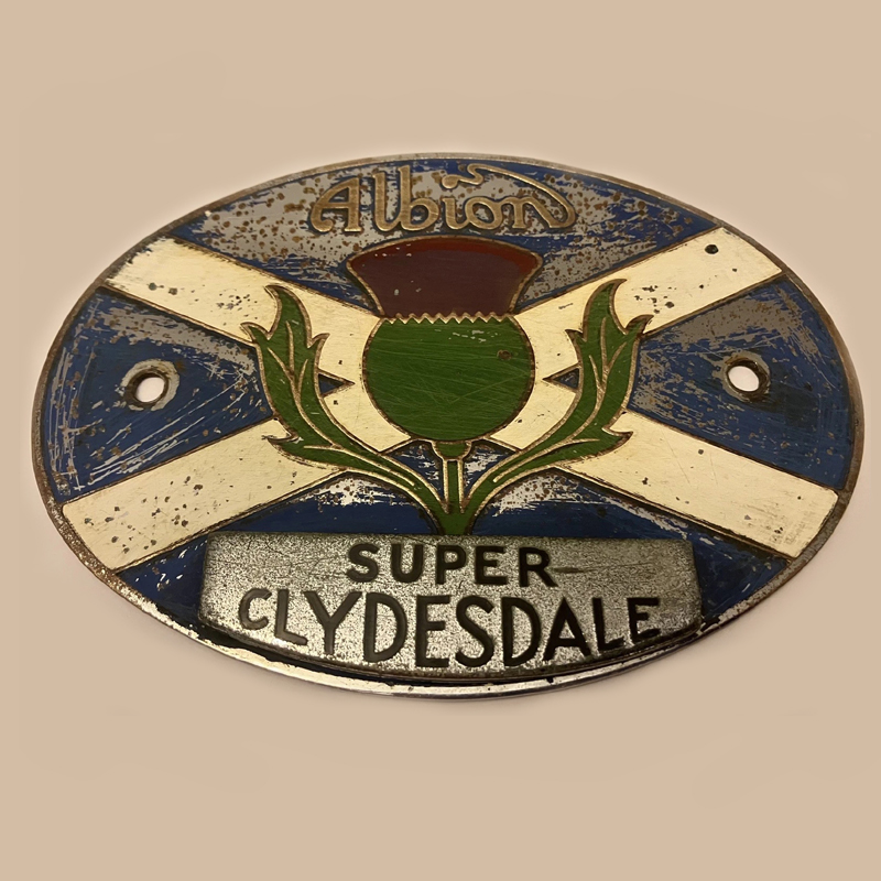 Albion Super Clydesdale car badge