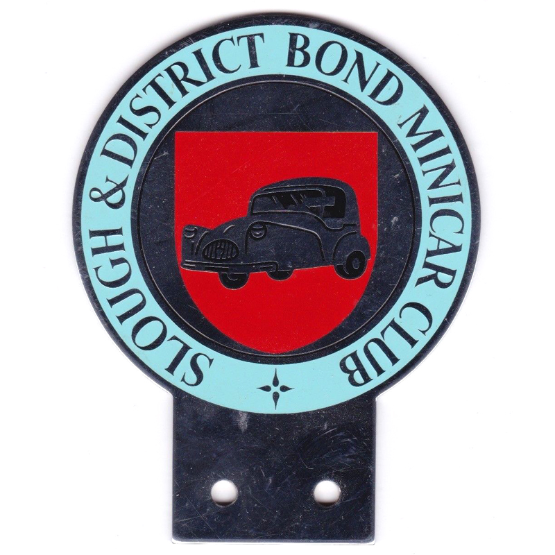 Bond Minicar Club Slough & District car badge