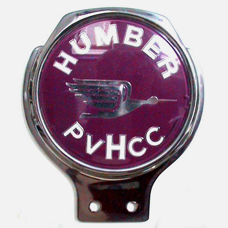 Post Vintage Humber Car Club car badge