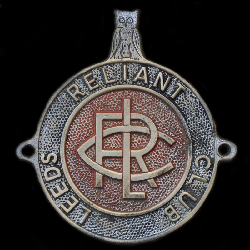 Leeds Reliant Club car badge