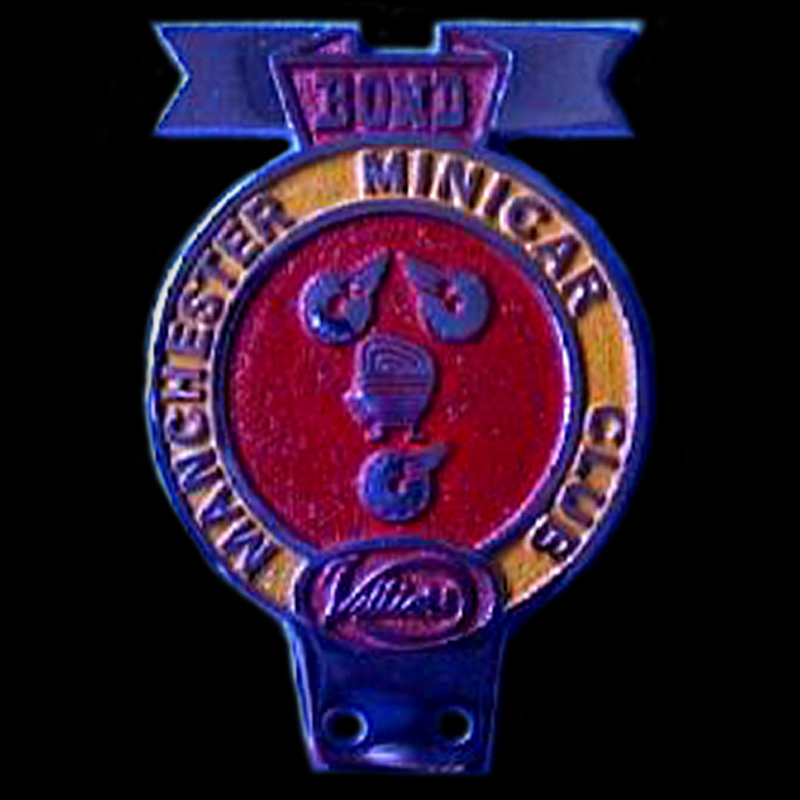 Manchester Bond Minicar Club car badge