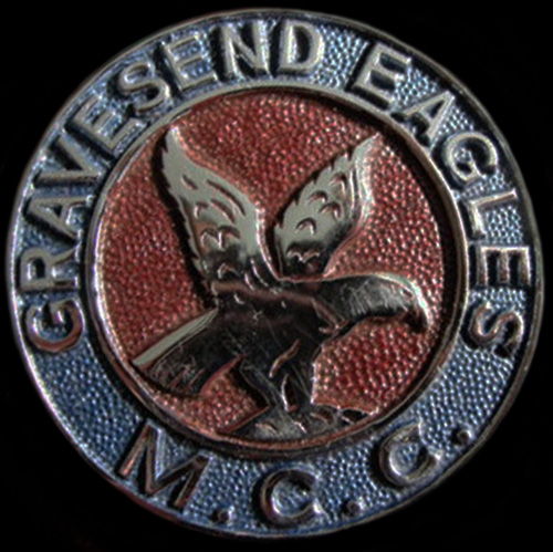 Gravesend Eagles Motor Cycle Club Car Badge