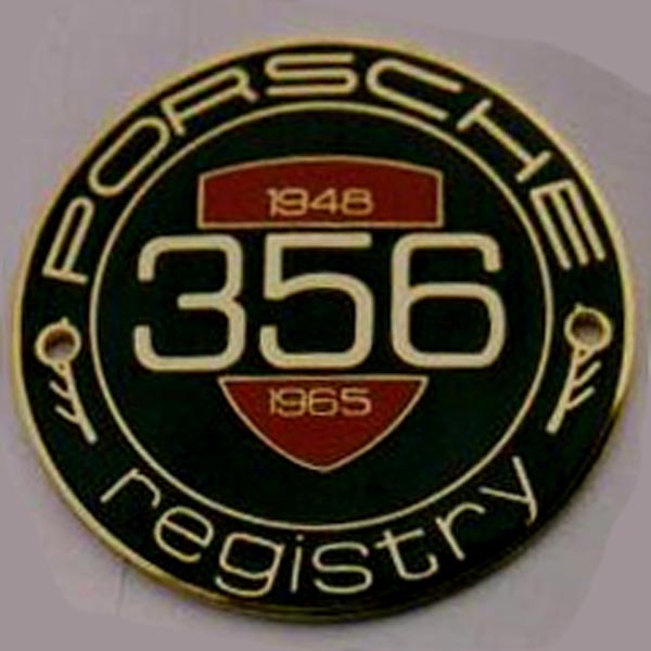 Porsche Central Coast 356 Club car badge