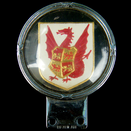 Welsh Red Dragon Car Badge