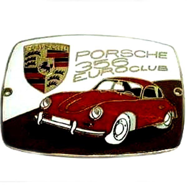 Porsche 356 Euroclub car badge