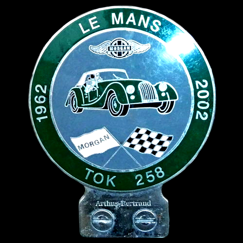 Morgan Le Mans TOK 258 car badge
