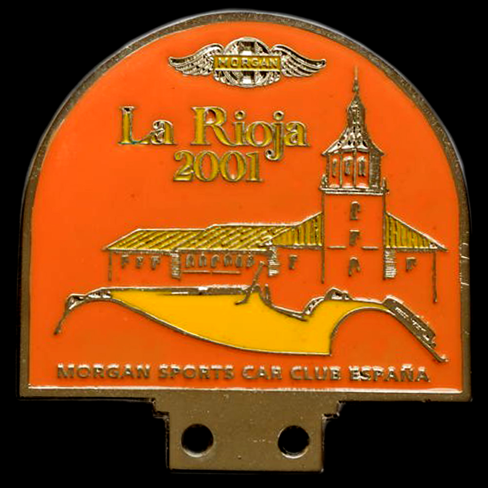 Morgan Sports Car Club España La Rieja 2001 Car Badge