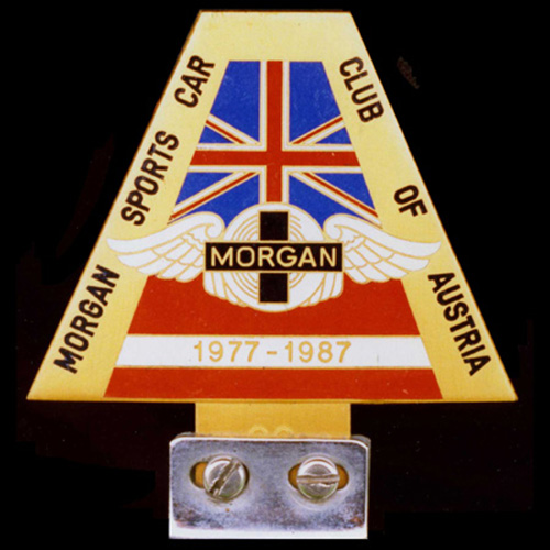 Morgan Sports Car Club of Austria 1977 - 1987 Car Badge