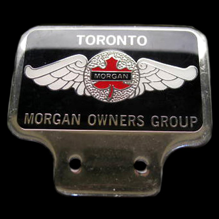 Toronto Morgan Owners Group Car Badge