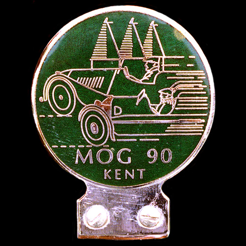 Morgan MOG 90 Kent Car Club Car Badge