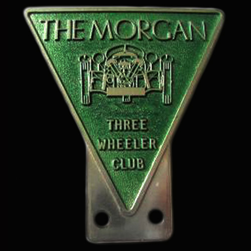 Morgan Three Wheeler Club car badge