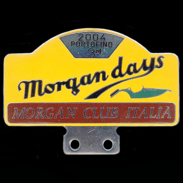 Morgan Club Italia 3rd Morgan days Car Badge