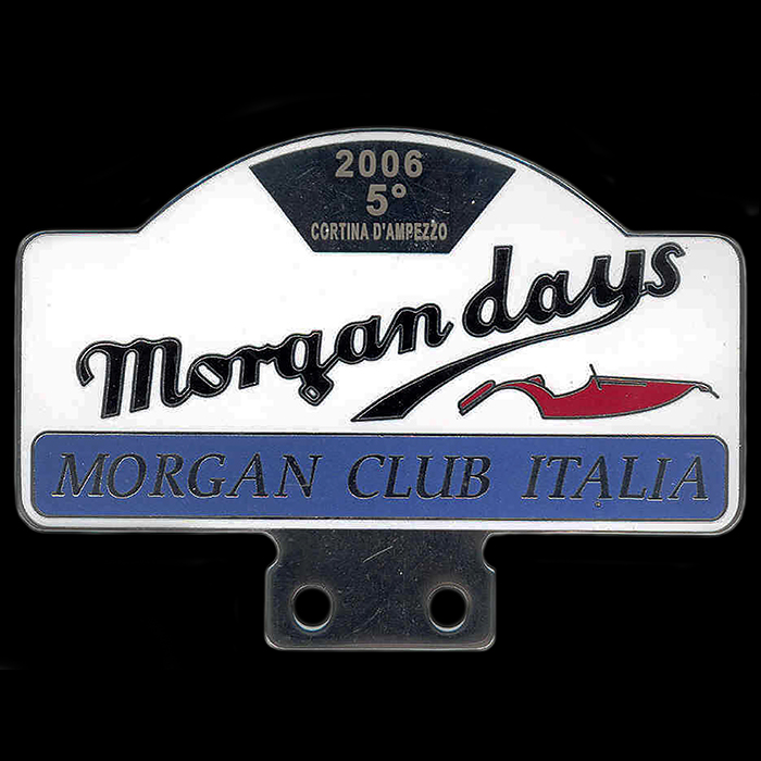 Morgan Club Italia 5th Morgan days Car Badge