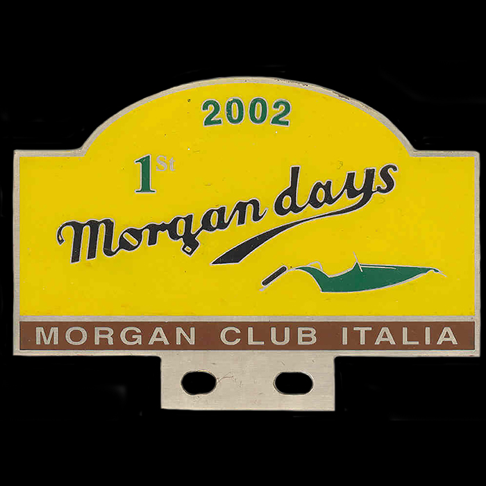 Morgan Club Italia 1st Morgan days Car Badge