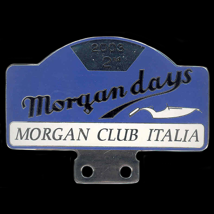 Morgan Club Italia 2nd Morgan days Car Badge