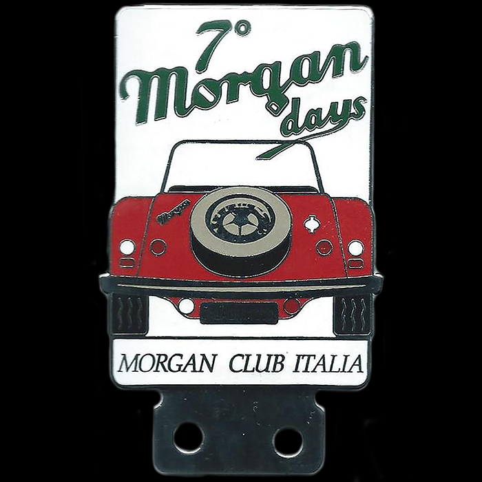 Morgan Club Italia 7th Morgan days Car Badge