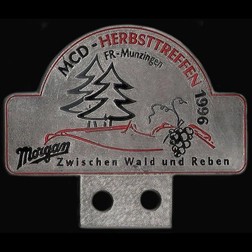 Morgan Club Deutschland Herbsttreffen car badge